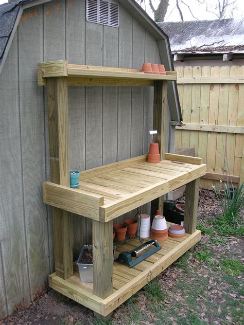 Having A Potting Bench Makes Working In The Garden So Much Easier And