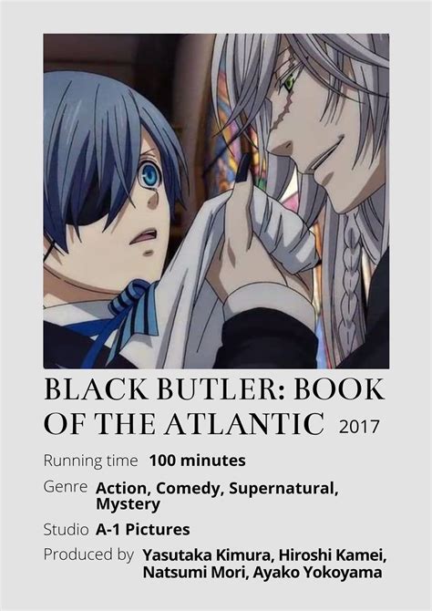 Black Butler Anime Minimalist Poster