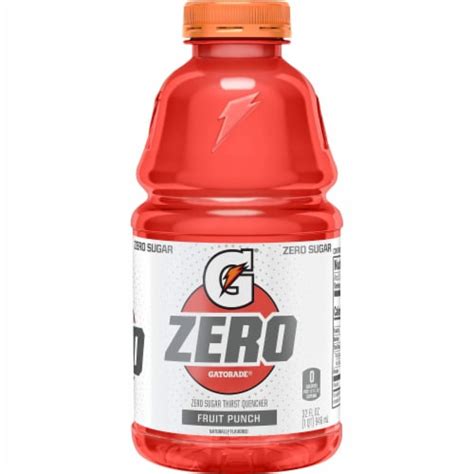 Gatorade G Zero Sugar Red Fruit Punch Electrolyte Enhanced Sports Drink Fl Oz City Market