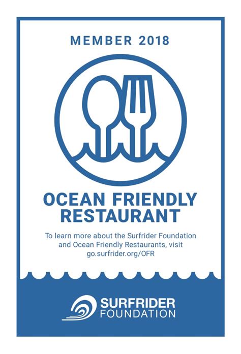 Surfriders Ocean Friendly Restaurants Program Picks Up Steam