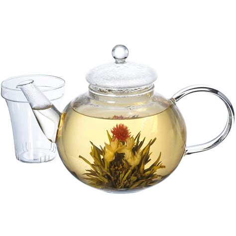 Monaco Loose Leaf Teapot Glass Teapot With Infuser Grosche
