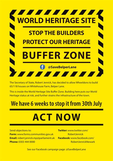 Printable Posters Against Buffer Zone Building Nailed Belper