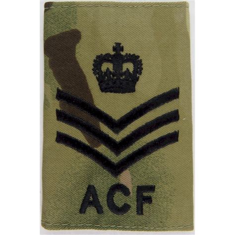 Acf Staff Sergeant Ssi Army Cadet Force Nco Or Officer Cadet Rank Ba