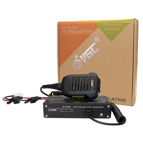 Vgc Vr N7500 50w Dual Band Mobile Radio With App Programming