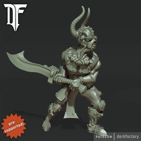 Download Stl File Blademaster Demons • 3d Printable Object ・ Cults
