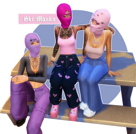 Big Bewbs — ♡ Embroidered Ski Masks For The Sims Sims Sims 4