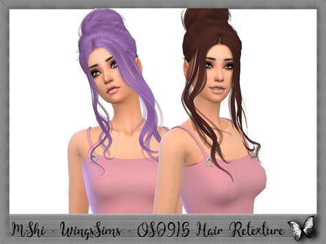 The Sims Resource Wingssims Os0915 Hair Retextured By Mikerashi Sims 4 Hairs