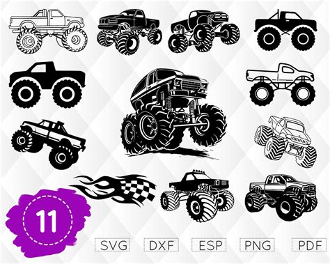 27+ Free Svg Monster Truck Images Free SVG files | Silhouette and