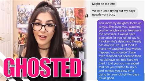 Sssniperwolf Ghosts Fan Fighting Cancer And Lies About It Youtube