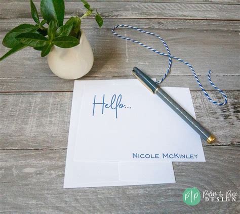 Personalized Stationary Stationary Cards Teacher T Etsy