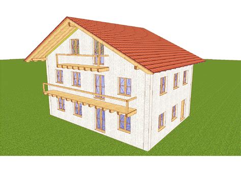 Sie wollen ein doppelhaus bauen? ᐅ "Lochen 1/2" | Zimmerei-Holzbau Felix von Stackelberg