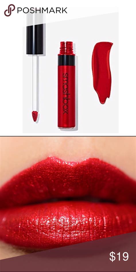 Smashbox Liquid Metal Lipstick Crimson Chrome Lipstick Smashbox