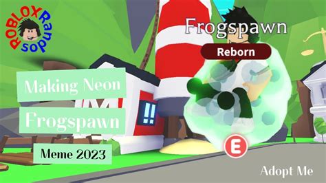 Making Neon Frogspawn In Adopt Me Roblox Youtube