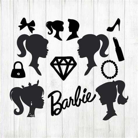 Instant Download Barbie Silhouette Barbie Svg Barbie Silhouette Svg