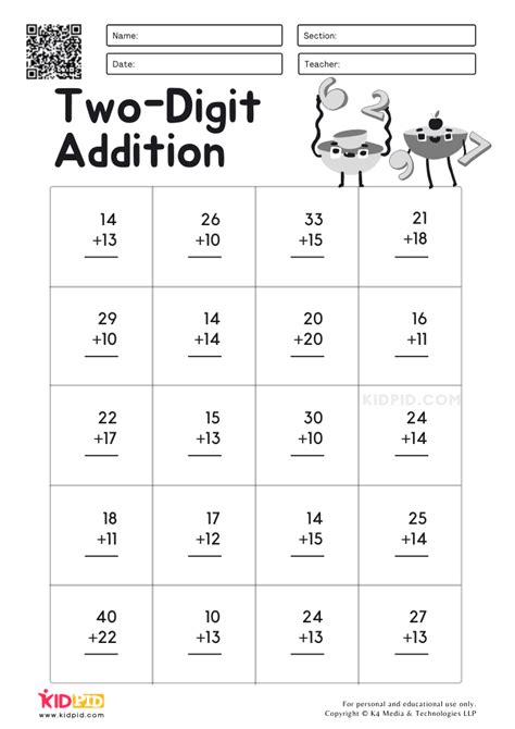Try Our Free Worksheet For Double Digit Addition Regrouping With Video