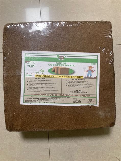 Square Cocopeat Block Packaging Type Premium Packaging Size 5 Kg At Rs 140piece In Hazaribag