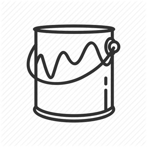 Paint Bucket Coloring Pages Pail Drawing Clip Template Getdrawings