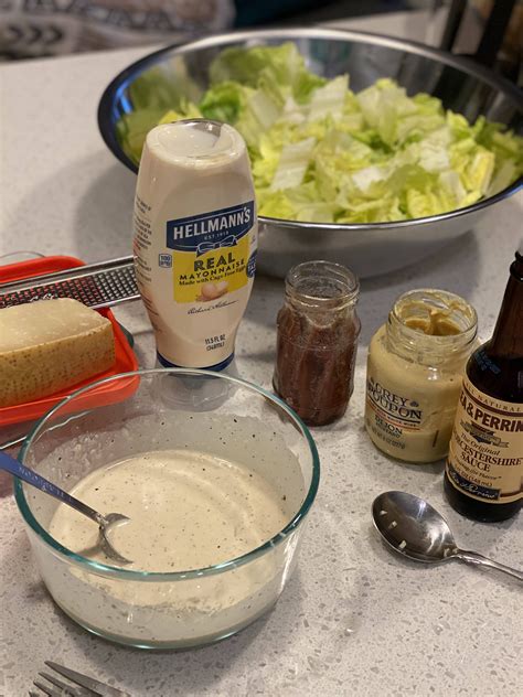 Caesar Salad Dressing from scratch : covidcookery