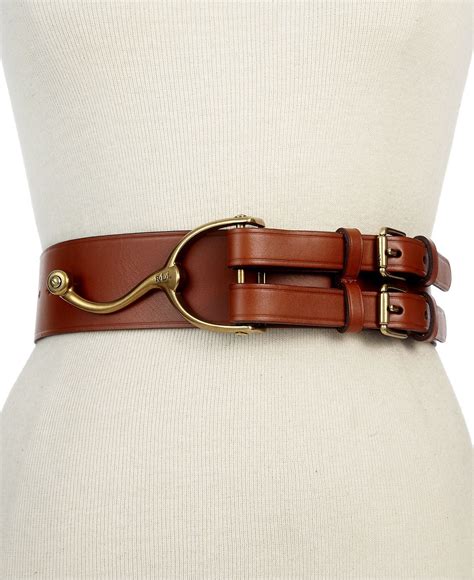 Lauren By Ralph Lauren Belt Leather Belt With Stirrup Buckle Leather