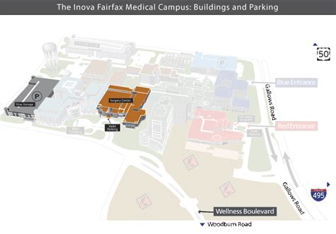 Inova Fairfax Hospital Inova Heart And Vascular Institute Ihvi Campus Map