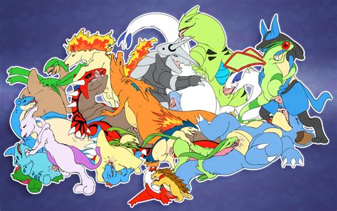 Rule 34 Aggron All Fours Athus Bayleef Bestiality Blue Background