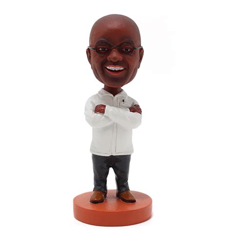 Polyresin Figurine Oem Handmade Cheap Bobble Head Moving Head Toy