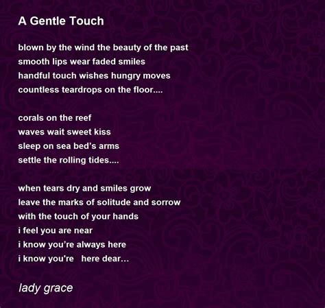 A Gentle Touch A Gentle Touch Poem By Lady Grace