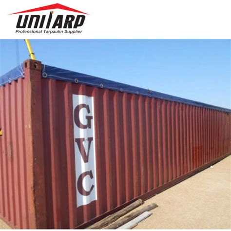 China Pvc Open Top Container Cover Vinyl Tarpaulin Shipping Container