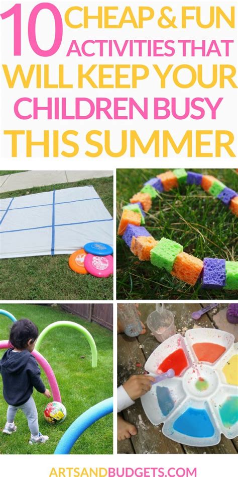 10 Cheap And Fun Activities To Keep Your Kids Busy At Home Summer Fun