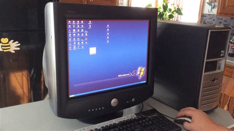 Vintage Dell P PC Gaming CRT Monitor YouTube