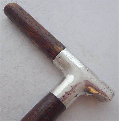 Antiques Atlas Brigg Whistle Walking Stick Cane Solid Silver 1915