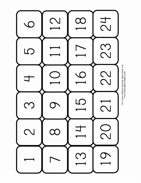 Printable Calendar Numbers 1 31 Free Free Calendar Template