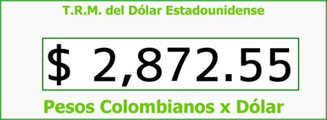 El precio del dólar en colombia para el jueves 10 de junio del 2021 fue $ 3,588.41 pesos colombianos. TRM Dólar Colombia, Lunes 17 de Abril de 2017 | TecnoAutos.com