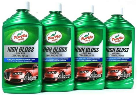 4 Bottles Turtle Wax 16 Oz High Gloss Best Way To Shine And Protect Car