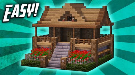 Cool Minecraft Survival House Tutorial - Minecraft: How To Build A Survival Starter House Tutorial (#7) - YouTube