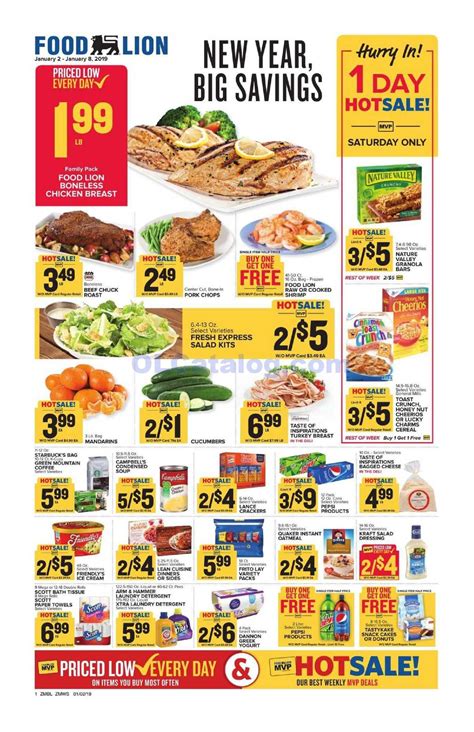 Add a food lion store; Food Lion Weekly Ad January 2 - 8, 2019. Do you know what ...