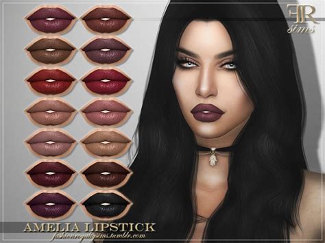 Lana Cc Finds Fashionroyaltysims Amelia Lipstick Sims 4 Sims