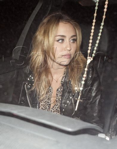 Miley Cyrus Leaves Little Door Restaurant In West Hollywoo Flickr