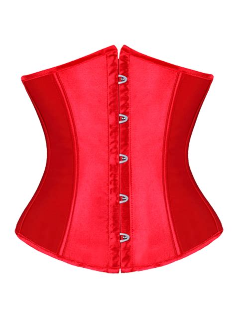 Lelinta Sexy Underbust Corset Lingerie Lace Up Back Corset Bustier 12 Plastic Boned With G