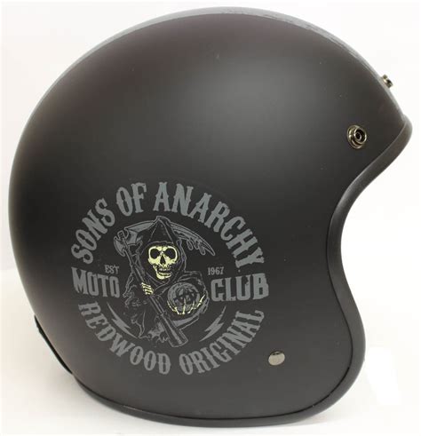 Casque Jet Moto Fantaisie Samcro Officiel Sons Of Anarchy Sons Of
