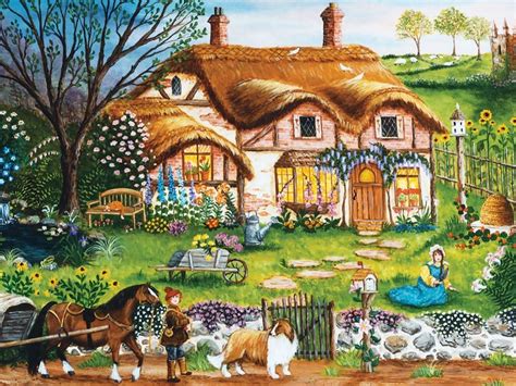Storybook Cottage Garden Desktop Wallpapers Top Free