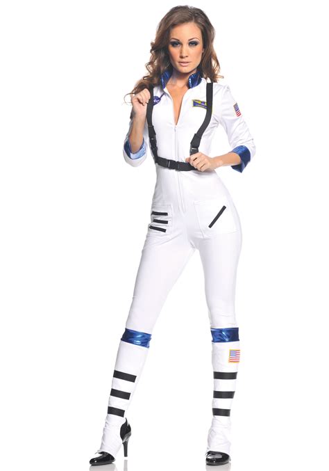 Sexy Astronaut Costume Adult Space Girl Halloween Fancy Dress Ebay