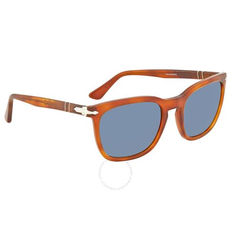 Persol Light Blue Square Sunglasses Po3193s 96 56 55 8053672826258 Sunglasses Jomashop