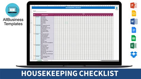 Housekeeping Checklist Excel Templates At Housekeeping Checklist