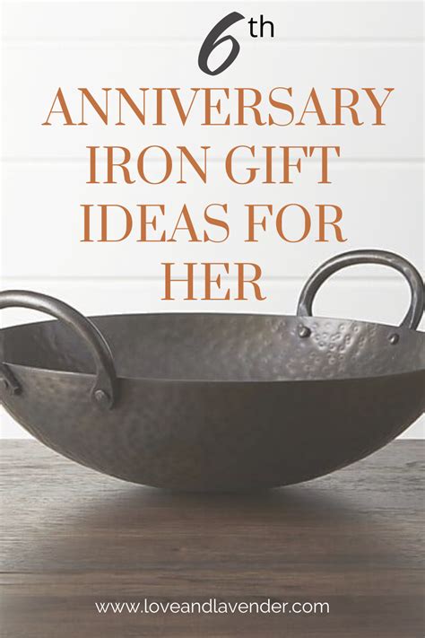 We have compiled a list of 45 of the best anniversary gifts for her that will make her fall in love with you all over again. 21 Impressive Iron Anniversary Gifts for Your 6th Year ...