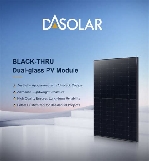 Das Solar Launches Residential Dual Glass Pv Module Pv Tech