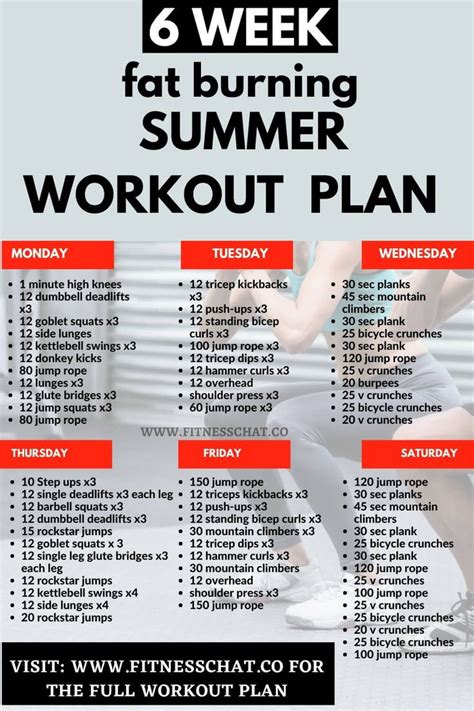Week Hiit Workout Plan Pdf Summer Workout Plan Summer Body Workout Plan Body Workout Plan