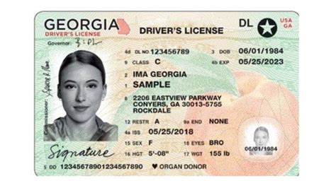 Font Used On Georgia Drivers License Downzfiles