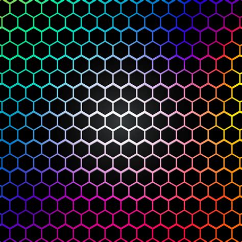 Rainbow Hexagon Wallpapers Top Free Rainbow Hexagon Backgrounds