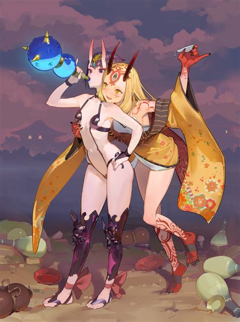 Wallpaper Anime Girls Fate Grand Order Shuten Doji Fate Ibaraki